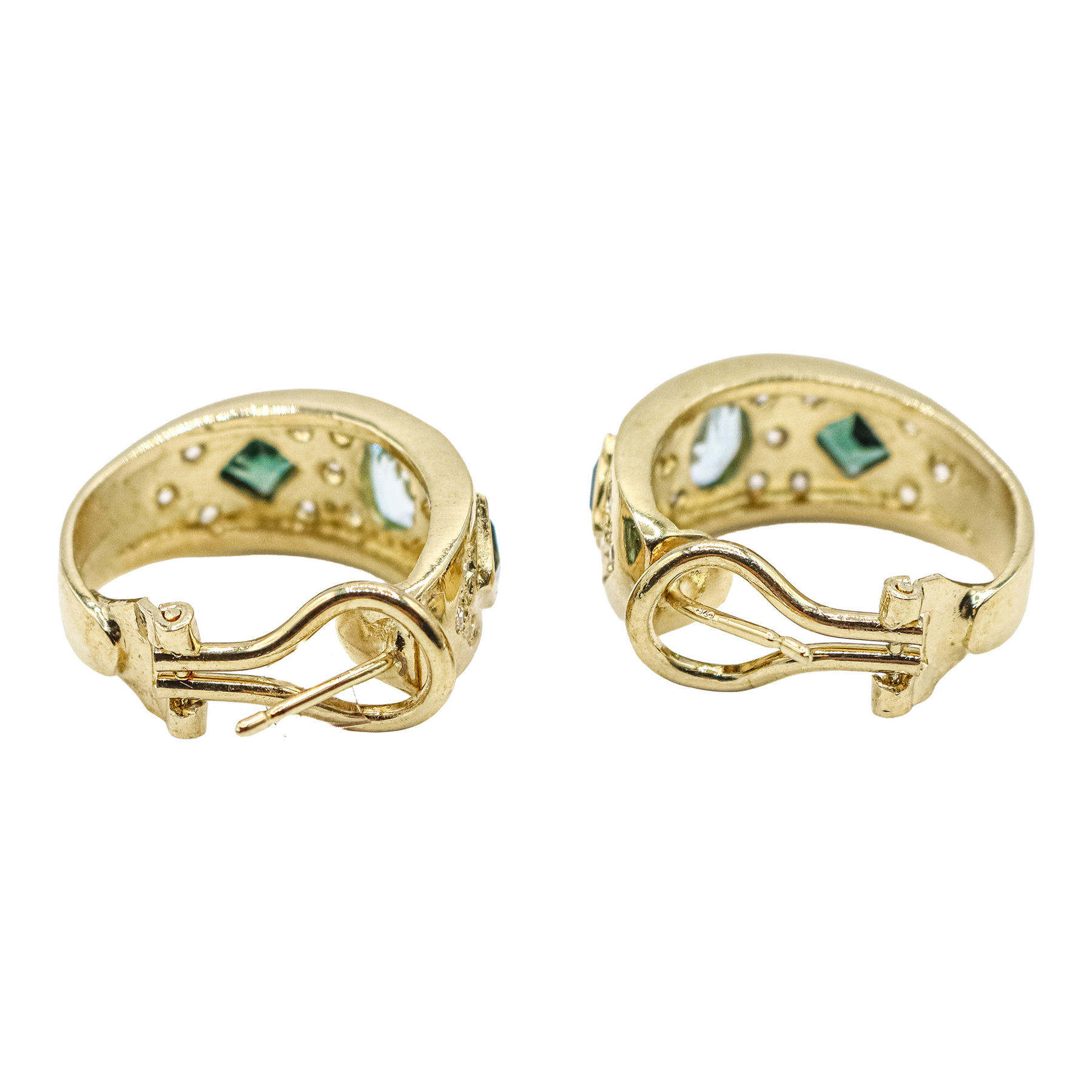 PENDIENTES MEDIA CRIOLLA CON CIRCONITAS