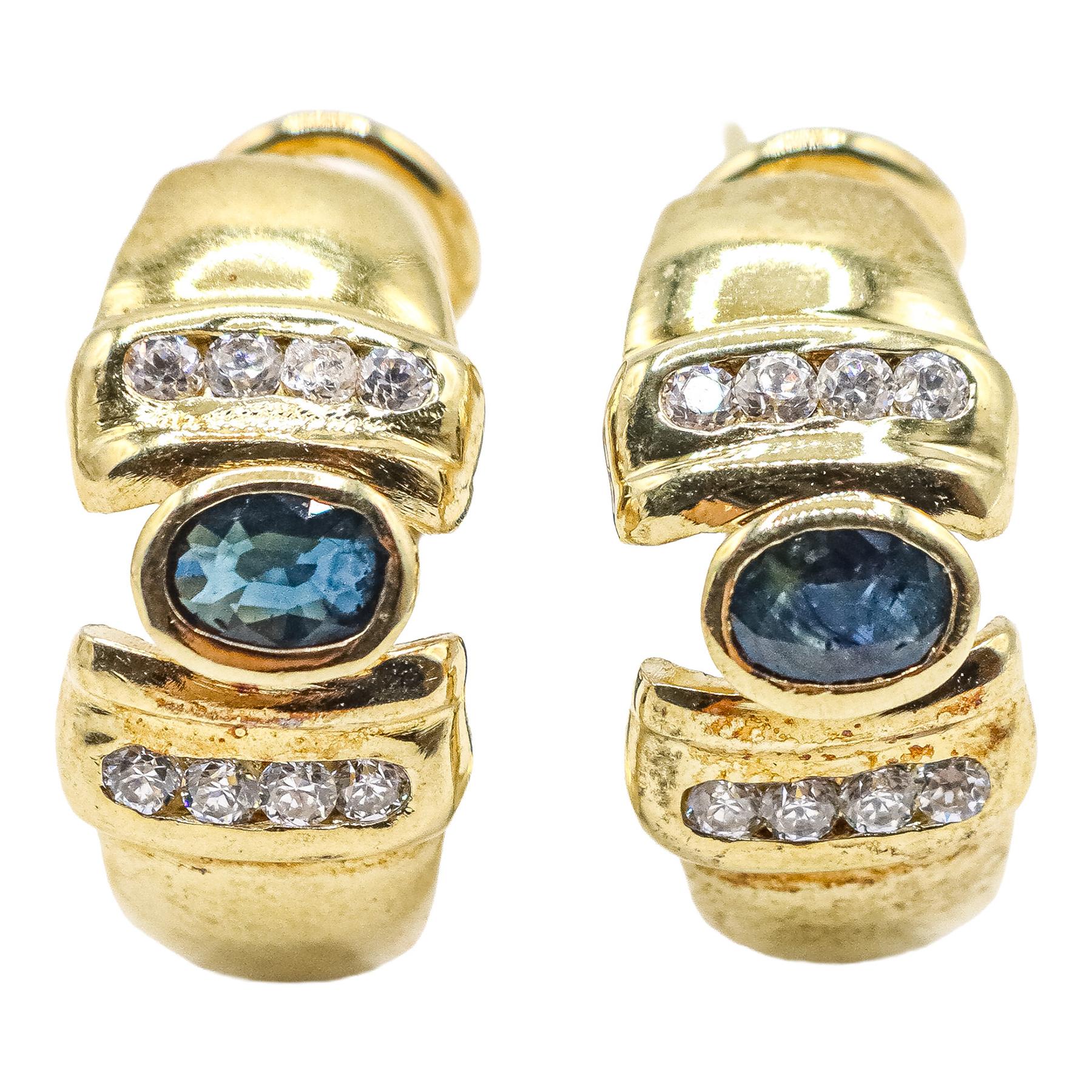 PENDIENTES MEDIA CRIOLLA CON CIRCONITAS