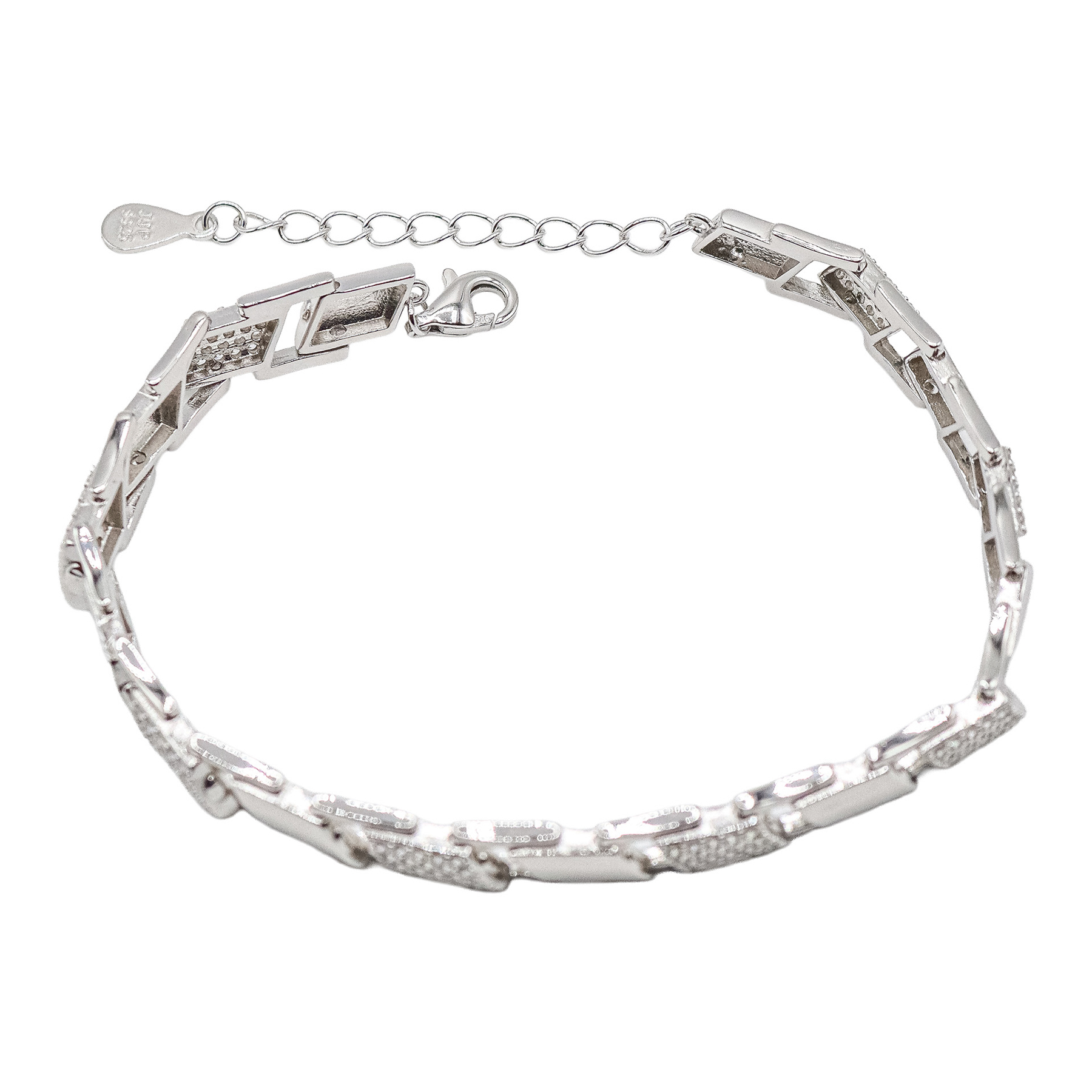 PULSERA DE PLATA CON CIRCONITAS