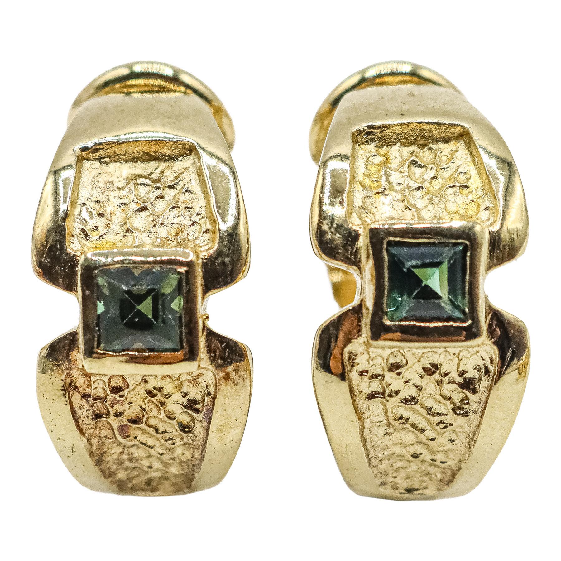 PENDIENTES DE PLATA CON CIRCONITAS DE COLOR