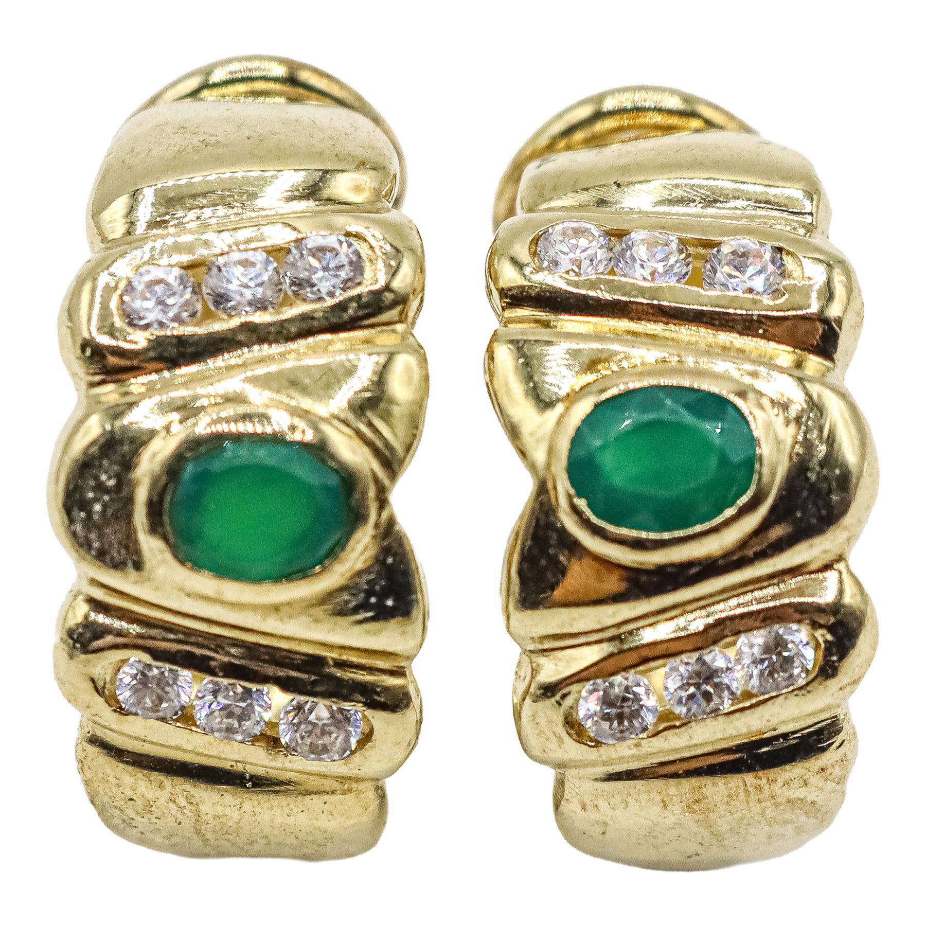 PENDIENTES DE PLATA CON CIRCONITAS DE COLOR