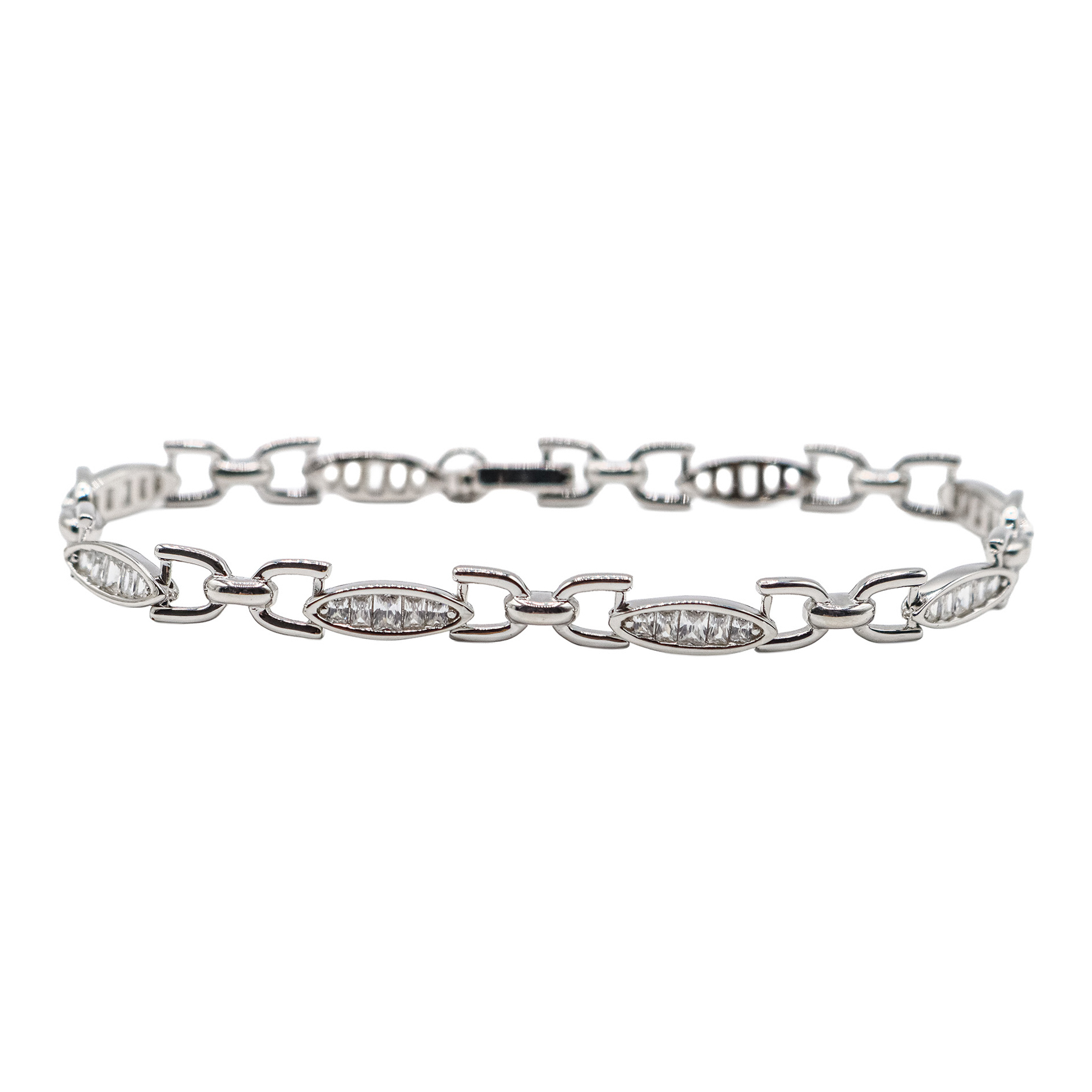 PULSERA DE PLATA CON CIRCONITAS