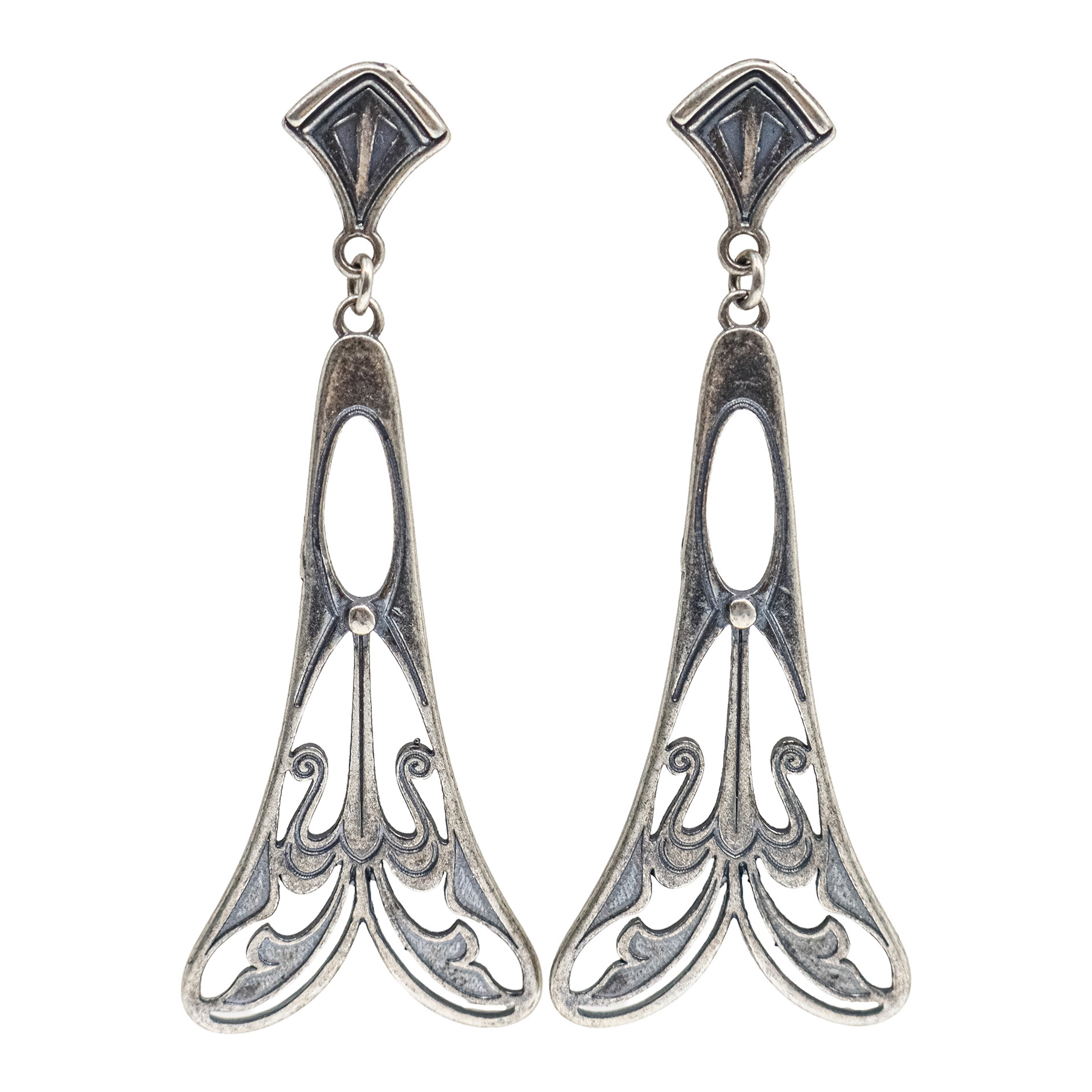 PENDIENTES DE ESTILO MODERNISTA