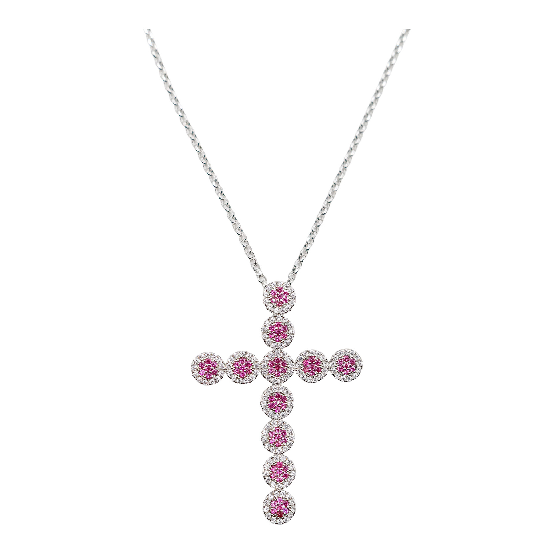 CRUZ COLGANTE CON CIRCONITAS