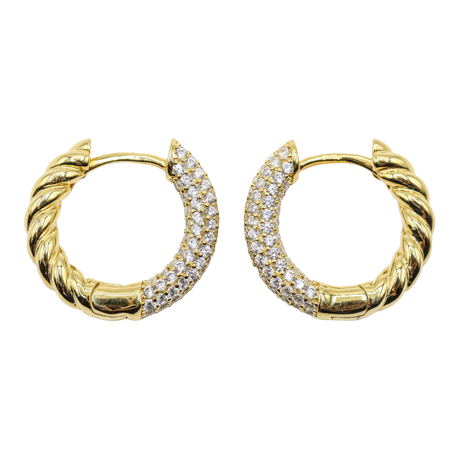 PENDIENTES ARGOLLAS CON CIRCONITAS