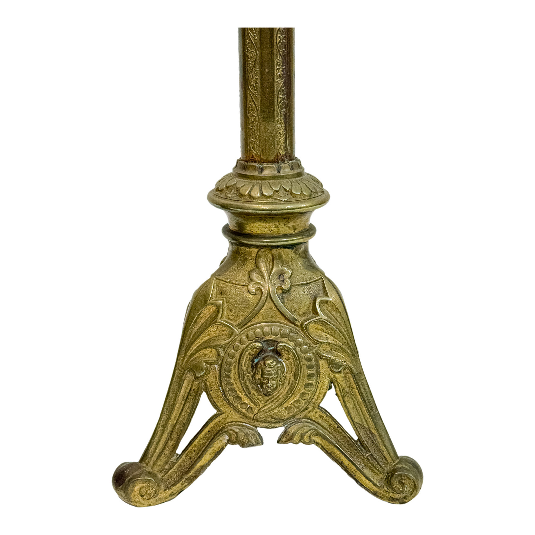 PAREJA DE CANDELEROS DE IGLESIA