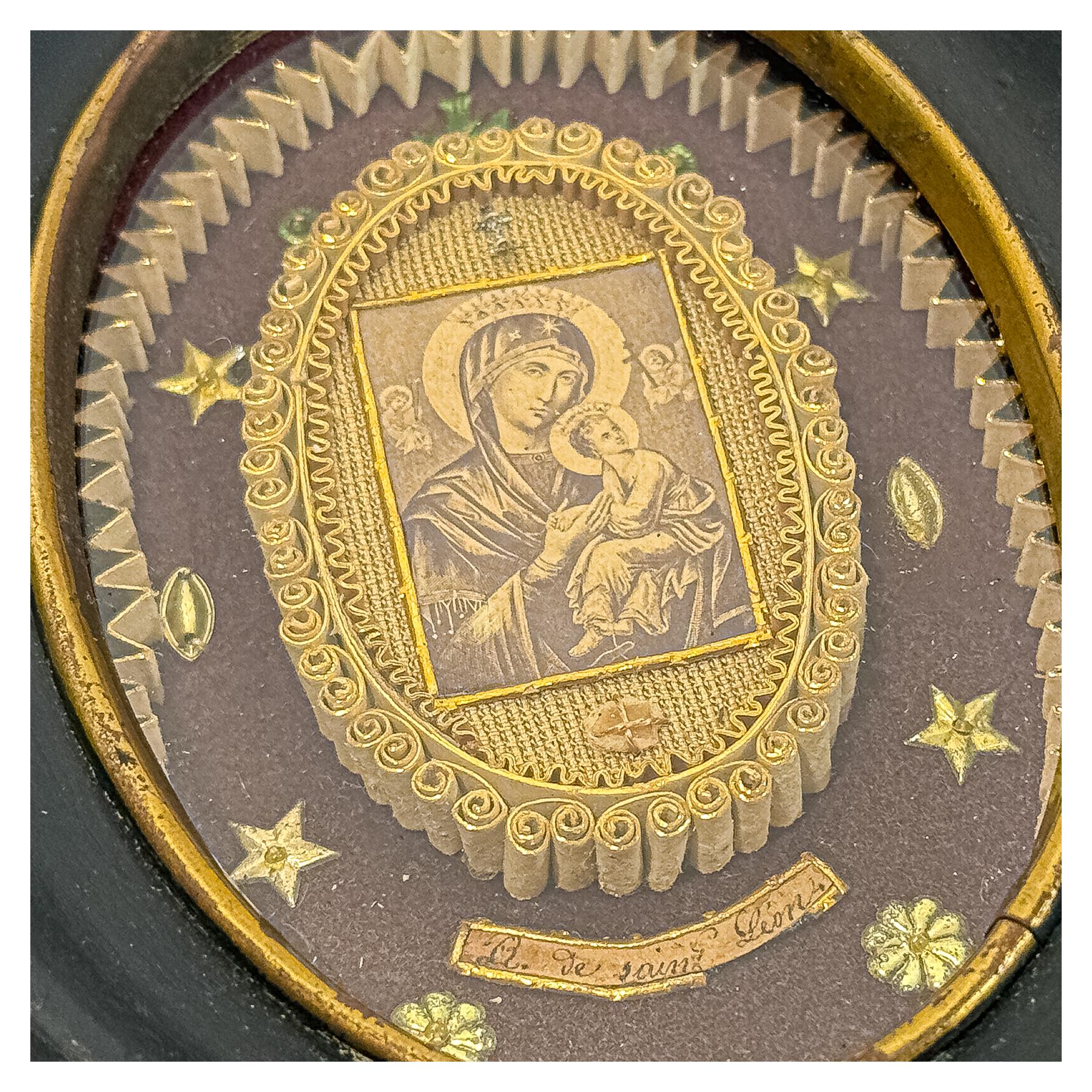 RELICARIO ENMARCADO DEL S.XIX