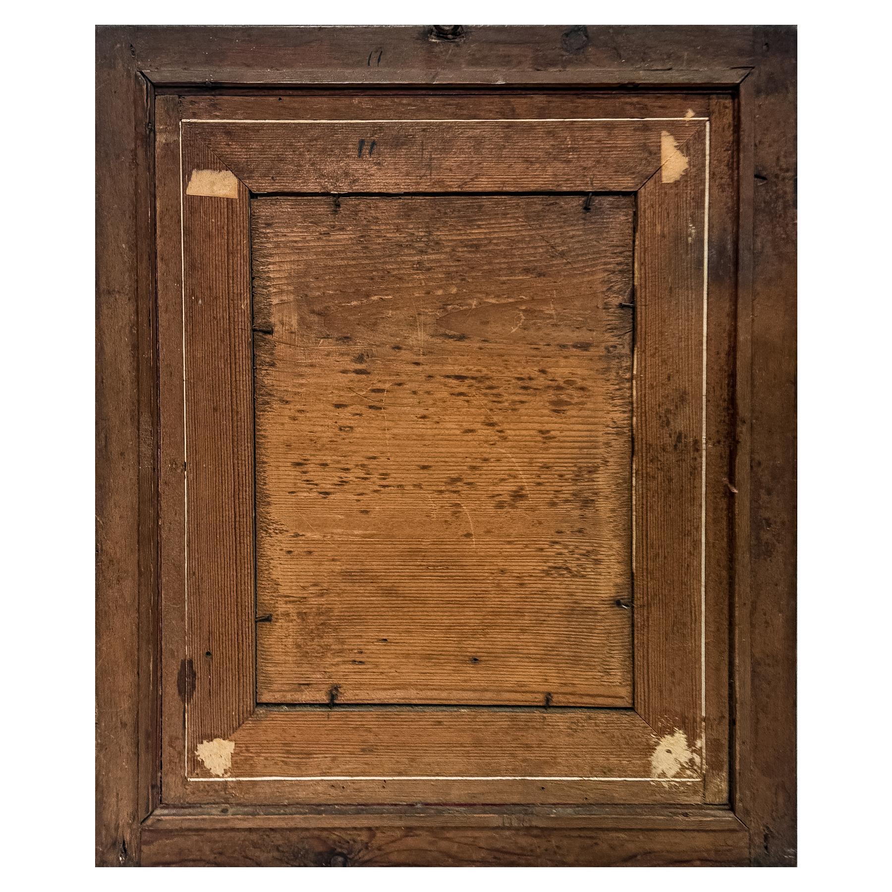 GRABADO RELIGIOSO ENMARCADO DEL S.XIX