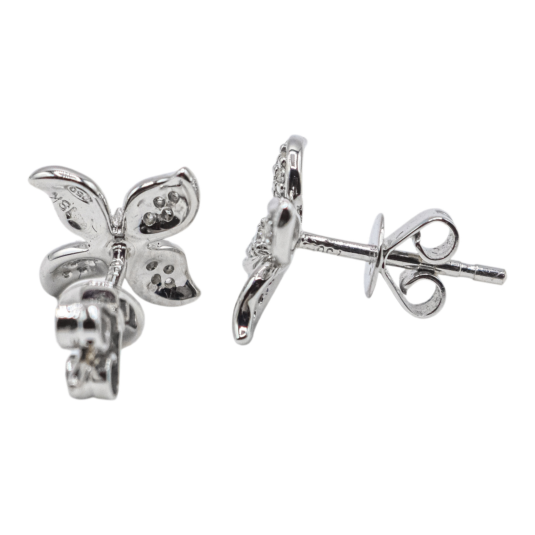 PENDIENTES FLOR CON BRILLANTES