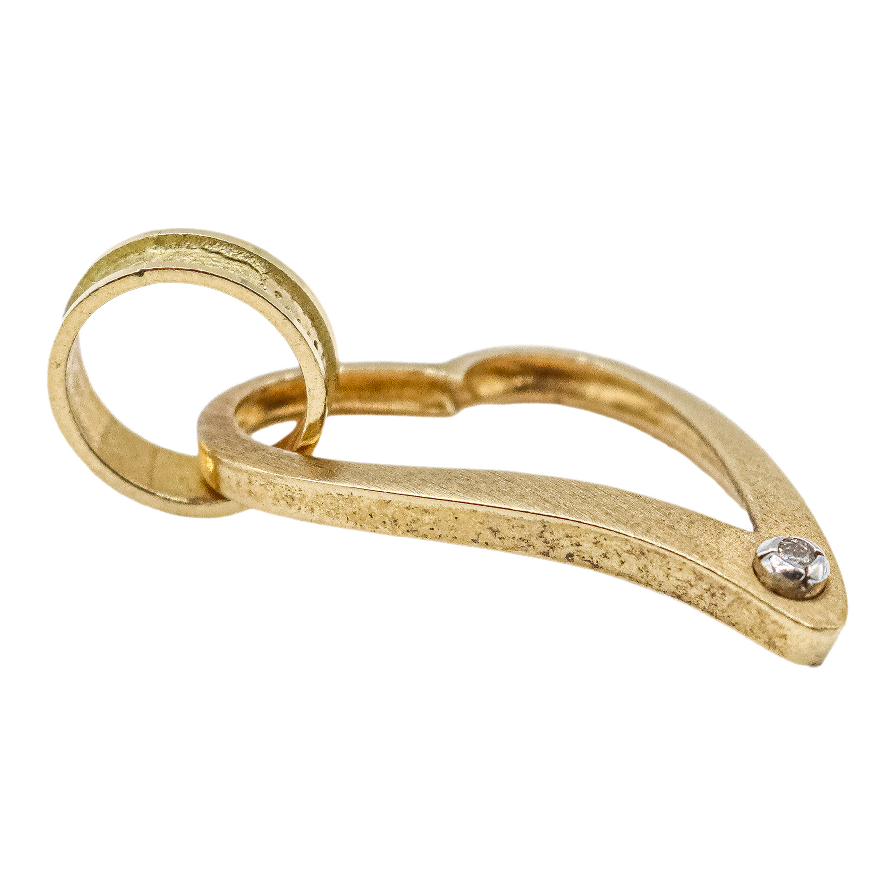 COLGANTE CORAZÓN CON BRILLANTE