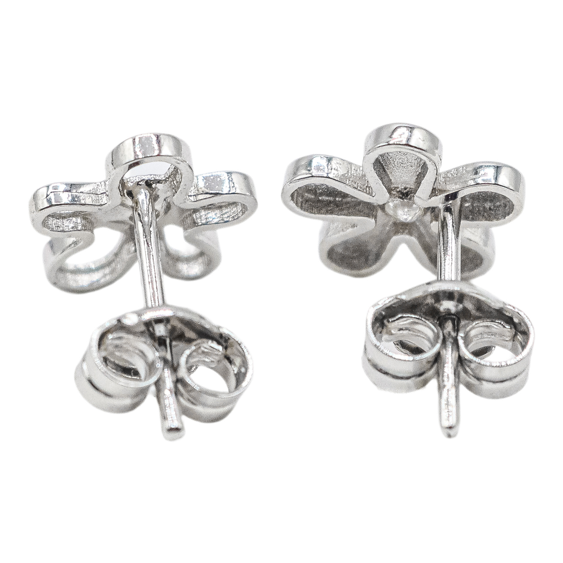 PENDIENTES FLOR CON BRILLANTES