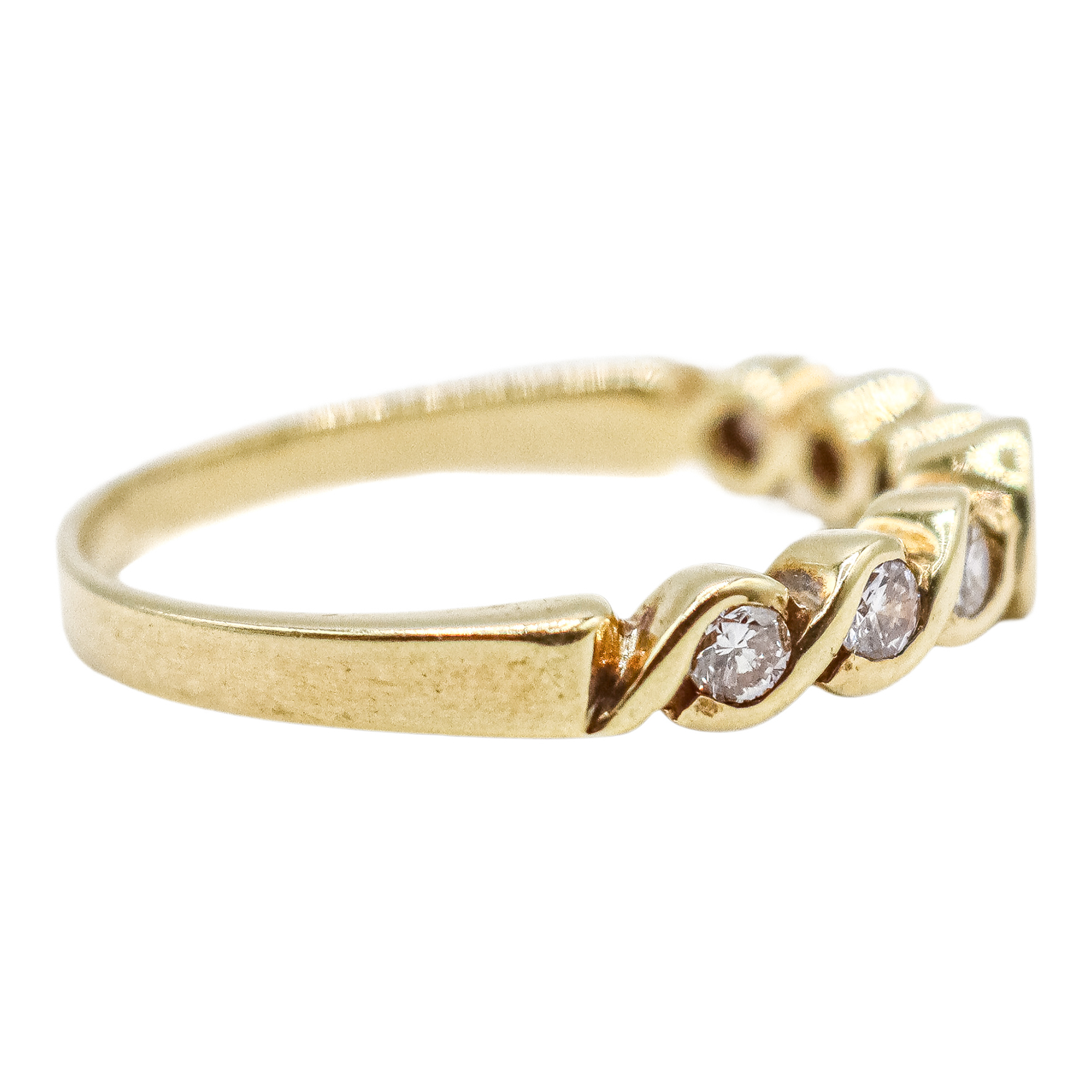 ANILLO CON ESMERALDA Y BRILLANTES ROSAS