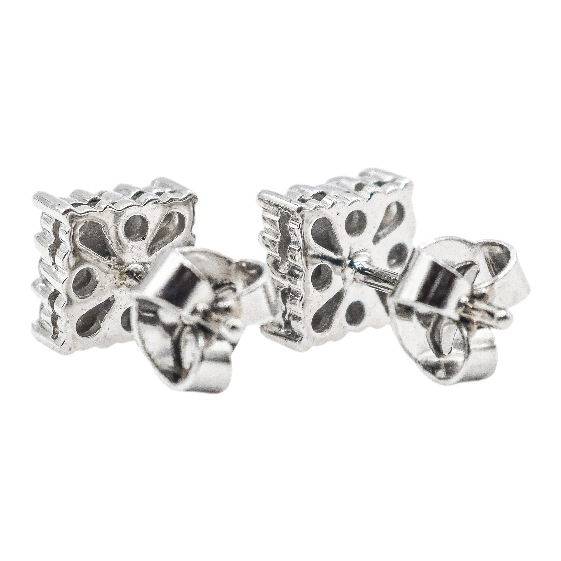 PENDIENTES ROSETONES CON BRILLANTES