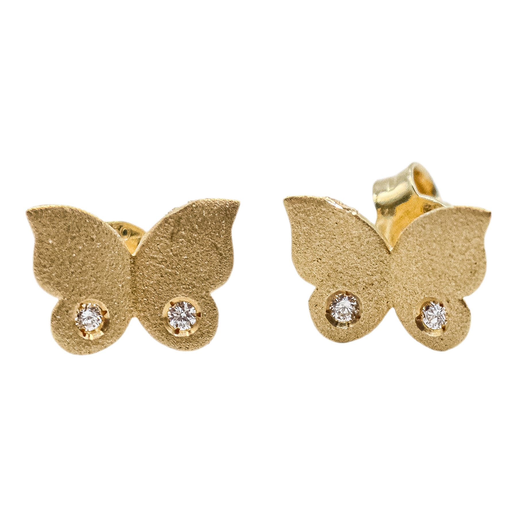 PENDIENTES MARIPOSAS CON BRILLANTES