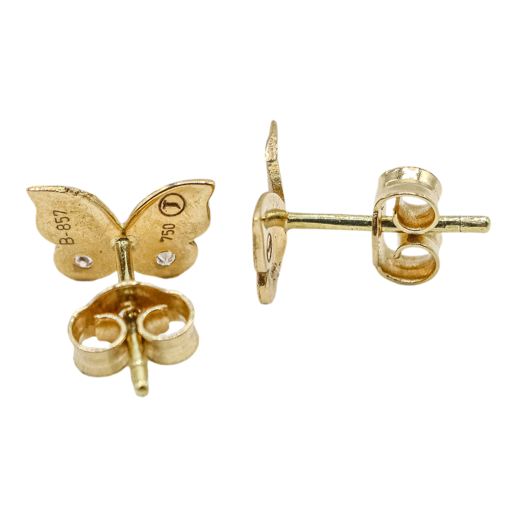 PENDIENTES MARIPOSAS CON BRILLANTES