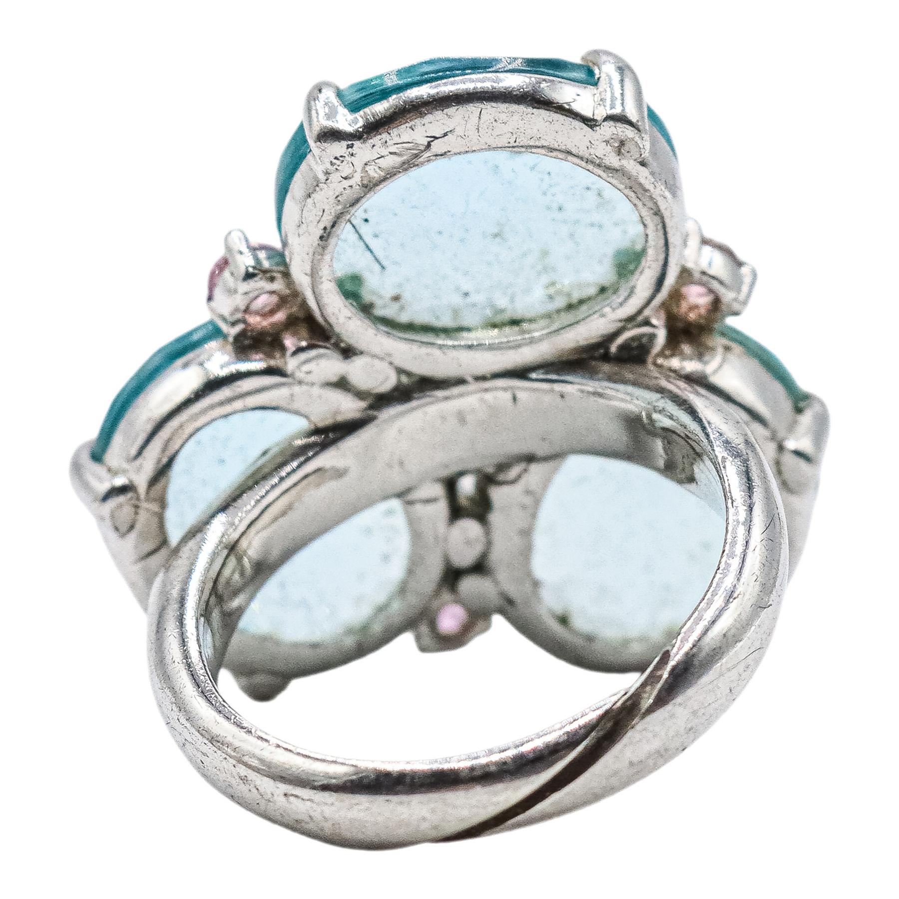 ANILLO CON CUARZOS AZULES 