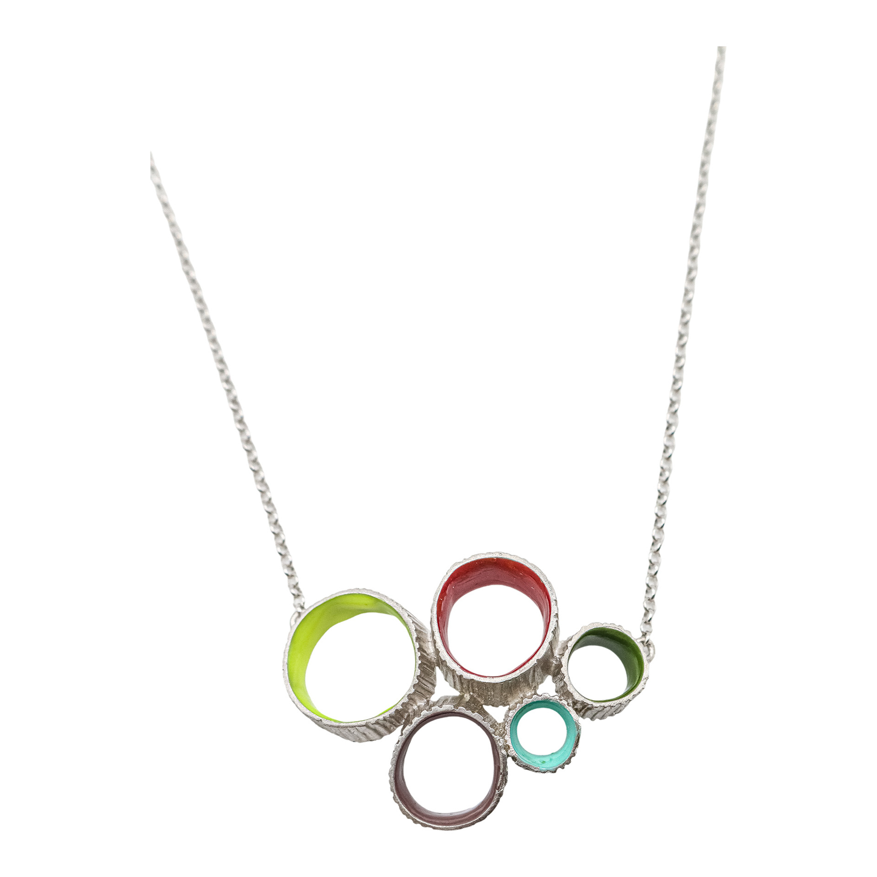 COLLAR GARGANTILLA CON ESMALTES DE COLORES