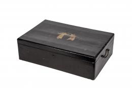 Caja china en laca y dorado S. XIX