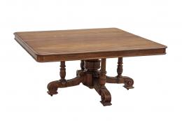 Mesa de comedor victoriana de pedestal S. XIX