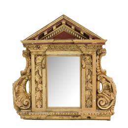 Espejo pieza de retablo dorada S. XIX