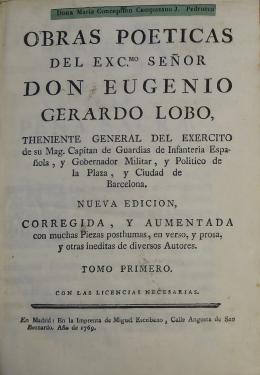 Lobo. Obras poéticas