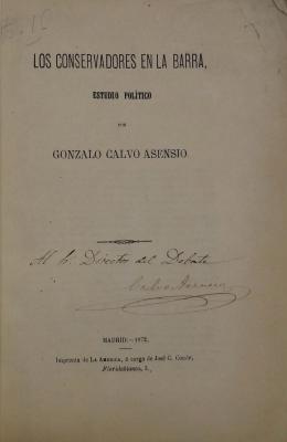 Calvo Asensio. Los conservadores en la barra