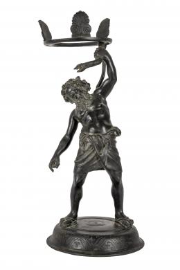 Sileno de Pompeya. Bronce Grand Tour S. XIX