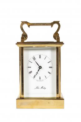 Reloj de carruaje John Morley en bronce S. XX