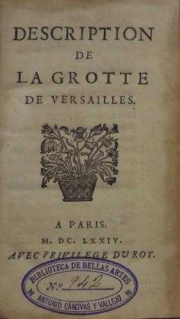 Description de la grotte de Versailles