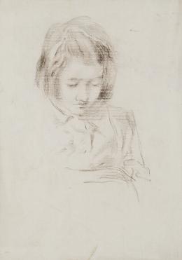 Escuela Española. Dos retratos de niña