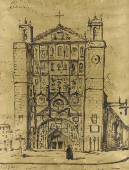 *A. Cancio. Facachada de iglesia