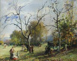 Vicenç Solé Jorba. Mañana en el parque