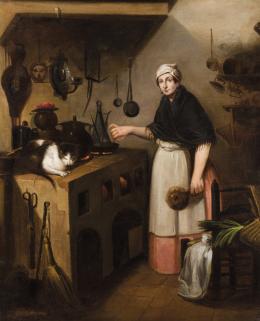 Andrés Cortés y Aguilar. Dos escenas de cocina