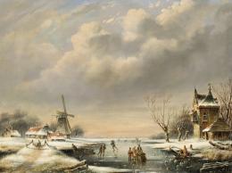 Gerardus Hendriks. Escena invernal
