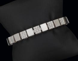 Pulsera de oro blanco con diamantes 3,80 cts