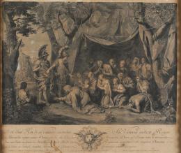 CHARLES LE BRUN (1619-1690) Y PIERRE PICAULT (1680-1711) Pintor y grabador franceses ALEJANDRO Y DARÍO
