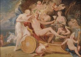 ESCUELA ITALIANA O FRANCESA,S. XVIII Triunfo de Apolo