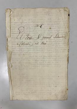 TRES DOCUMENTOS DIRIGIDO AL GENERAL BOLIVAR en 1826