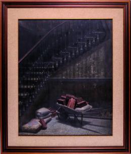 GUILLERMO MUÑOZ VERA (Concepción,Chile,1956) Escalera con restos de obra