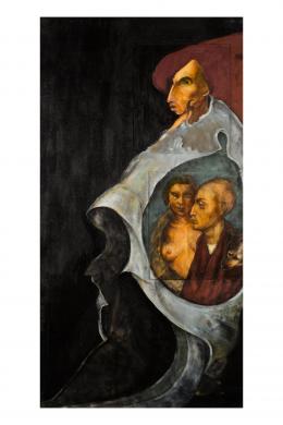 ESCUELA ESPAÑOLA CONTEMPORANEA Retratos grotescos
