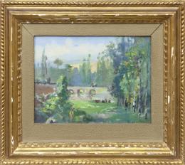 PAISAJE CON PUENTE, 1945