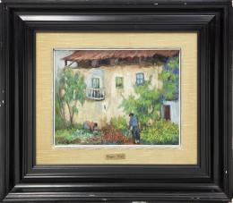 JARDINEROS PODANDO LOS ARBUSTOS DE UNA CASA