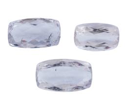 TRES AGUAMARINAS SIN MONTAR 9.84CT