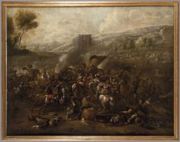 CÍRCULO DE FRANS SNYDERS (Escuela flamenca hacia 1675) Batalla