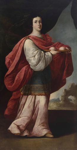 IGNACIO DE RIES (Flandes c.1612-Sevilla c.1661) Santa Águeda