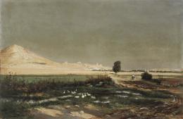 ANTONIO GRANER Y VIÑUELAS (¿1860 - 1905?) Pintor madrileño PAISAJE