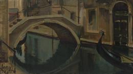 JOSÉ PÉREZ GIL (1918 - 1998) Ponte del Cavalletto de Venecia