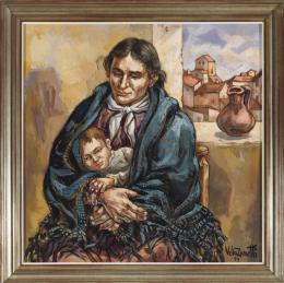JOSÉ VELA ZANETTI (Milagros, Burgos, 1913 – Burgos, 1999) Maternidad castellana, 1979