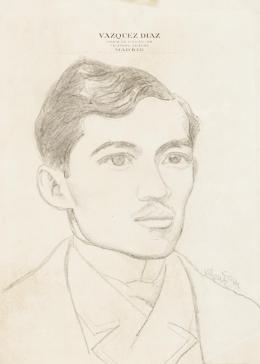 DANIEL VÁZQUEZ DÍAZ (Nerva, Huelva, 1882-Madrid, 1969) Retrato