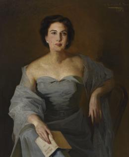 FELIX REVELLO DE TORO (Málaga 1926) Retrato de dama, 1953